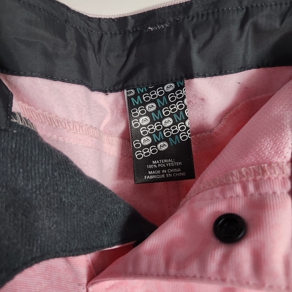 686 Women's Smarty Snowboard Pants 3-in-1 Medium Red - Picture 11 of 14